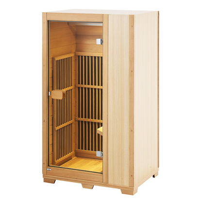 1-Person FAR Infrared Sauna | Premium Hemlock Wood